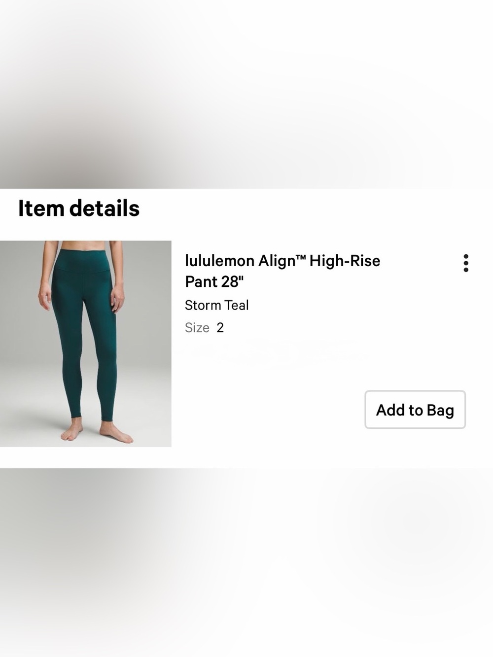 lululemon Align™ High-Rise
Pant 28"